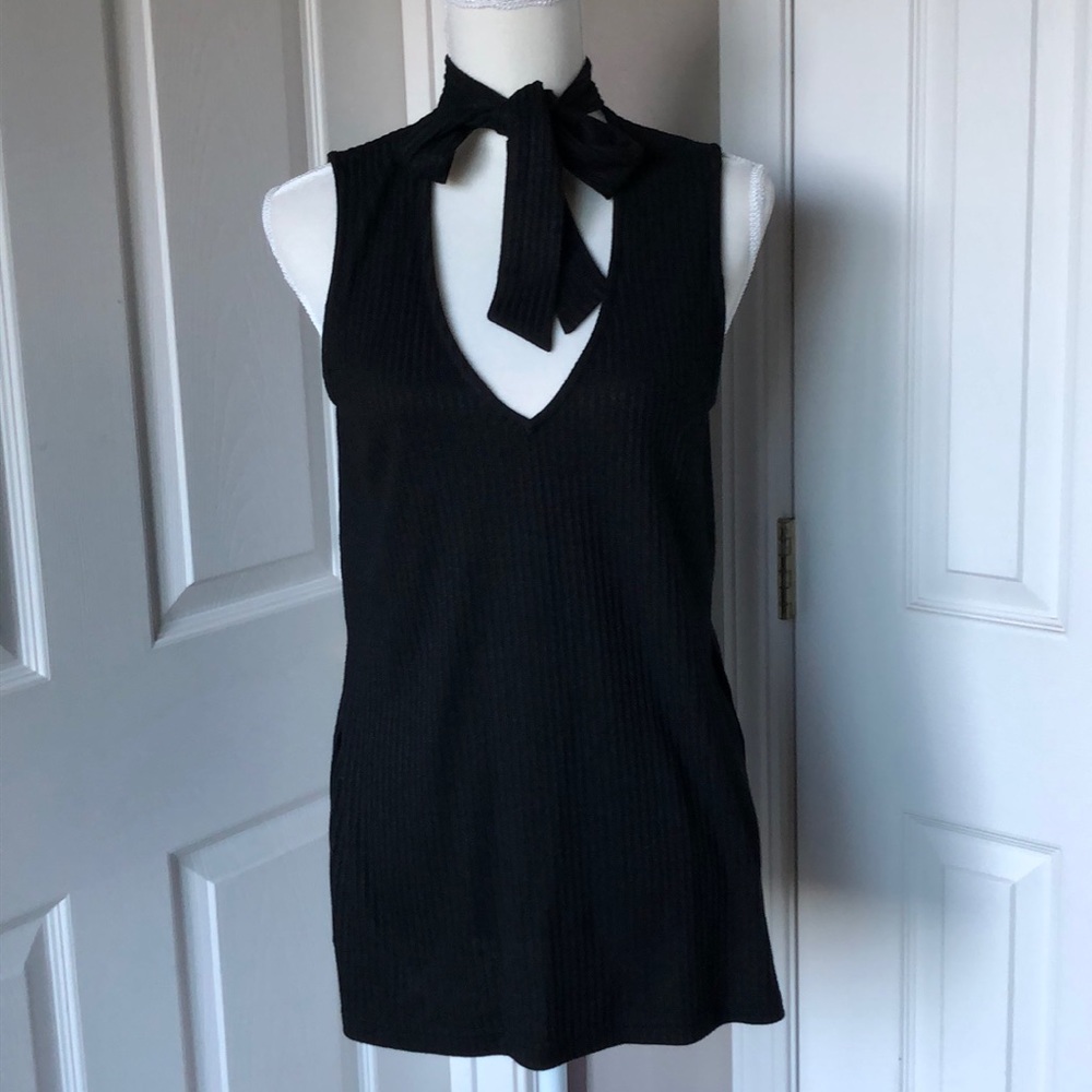 Cotton Candy LA tunic with neck tie